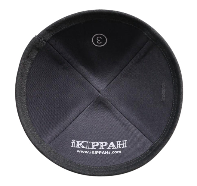IKIPPAH GRAY SUITING YARMULKE - Image 3