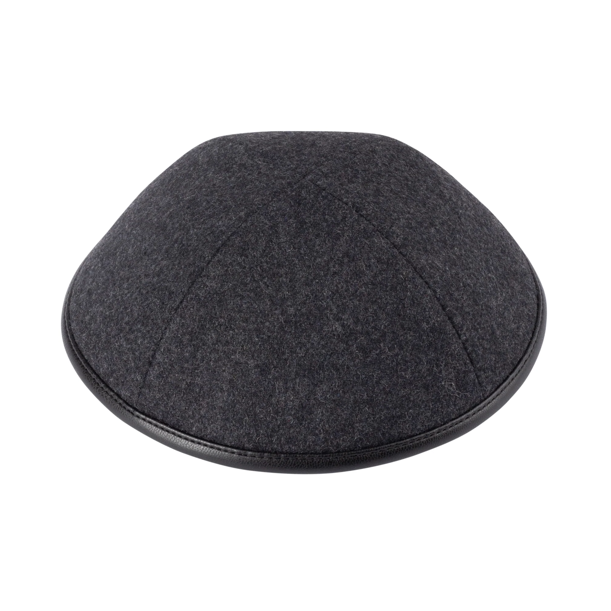 IKIPPAH WOOL W/ LEATHER RIM YARMULKE - Image 19