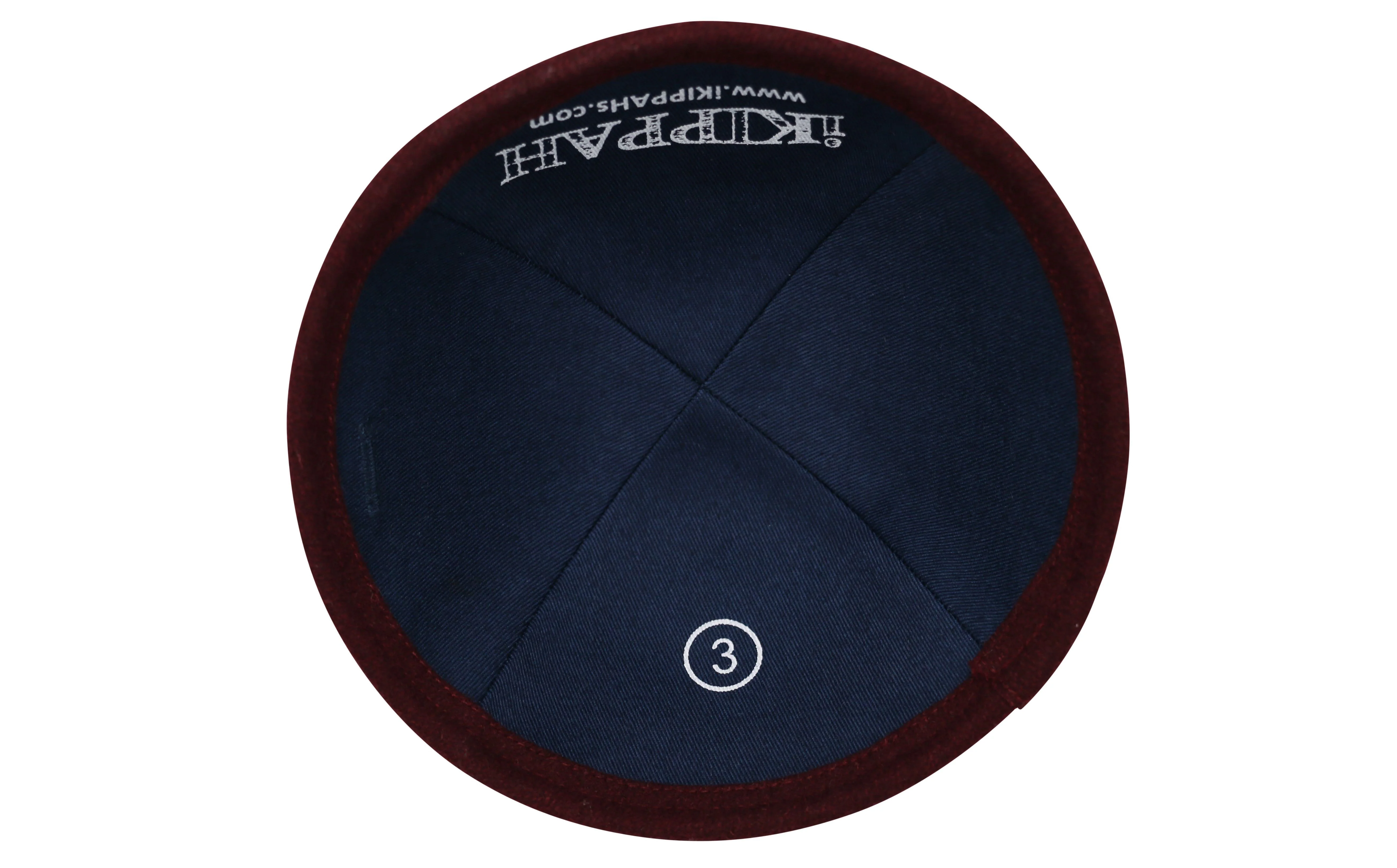 IKIPPAH SOLID WOOL YARMULKE - Image 3