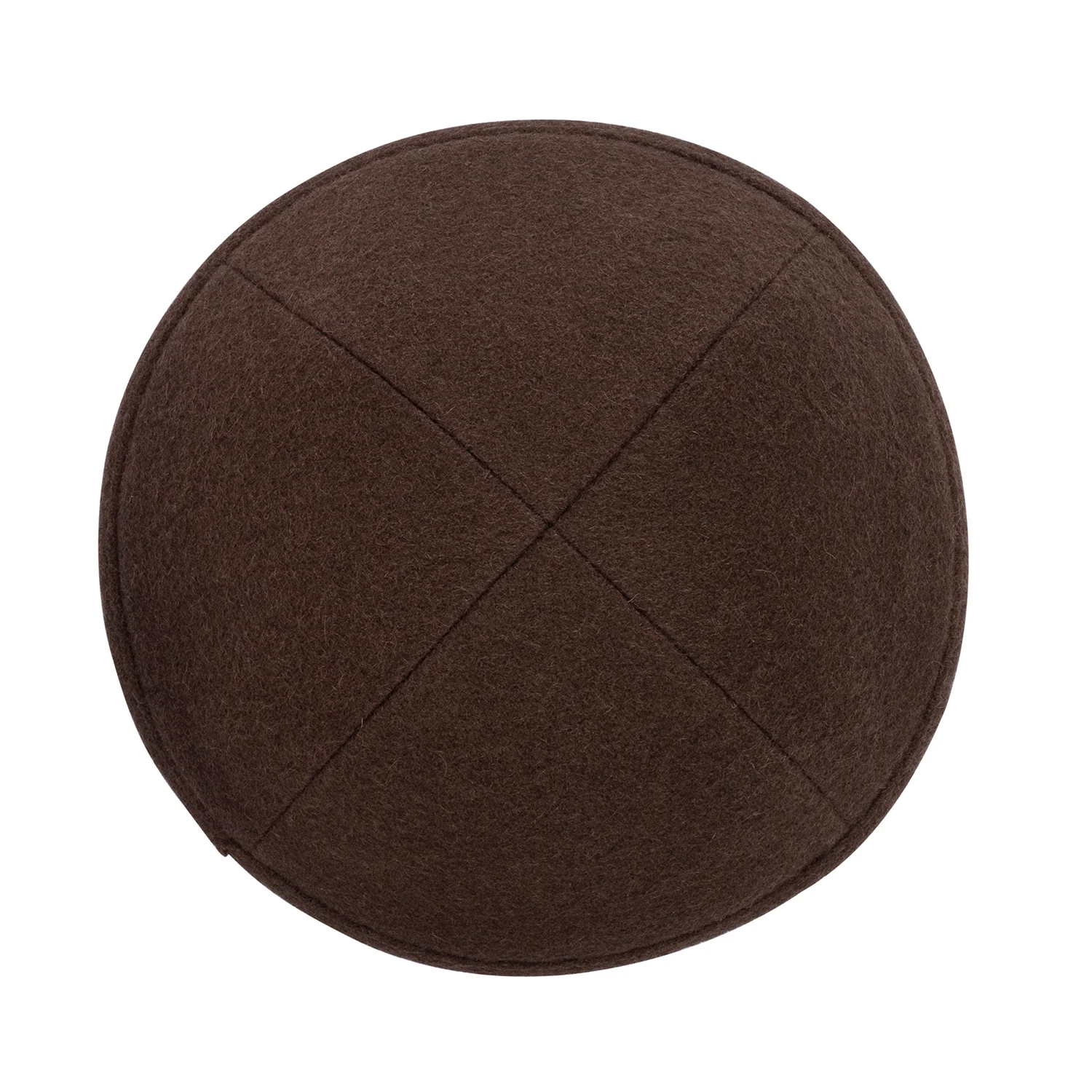 IKIPPAH SOLID WOOL YARMULKE - Image 5