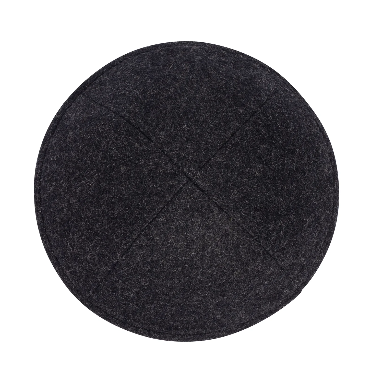 IKIPPAH SOLID WOOL YARMULKE - Image 9