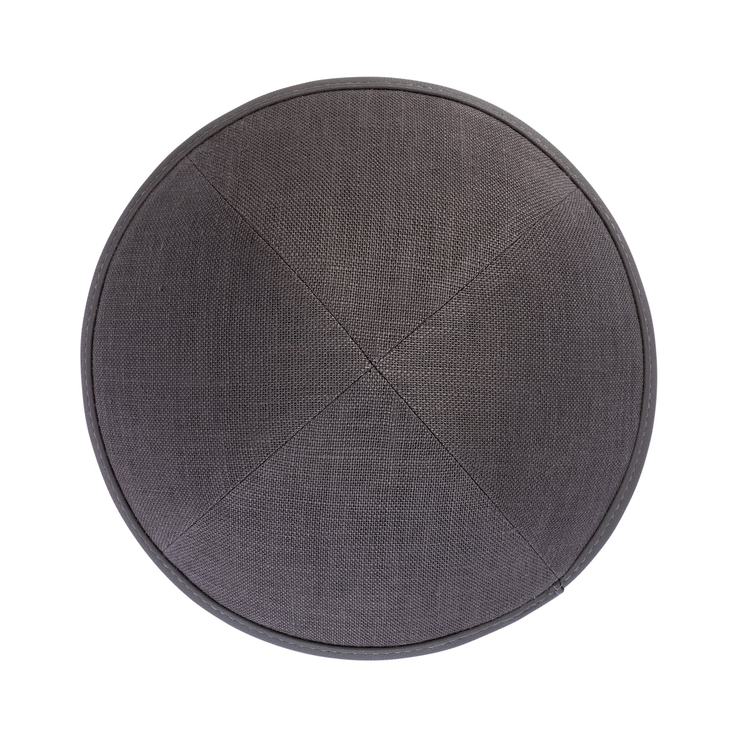 IKIPPAH GRAY LINEN YARMULKE - Image 2